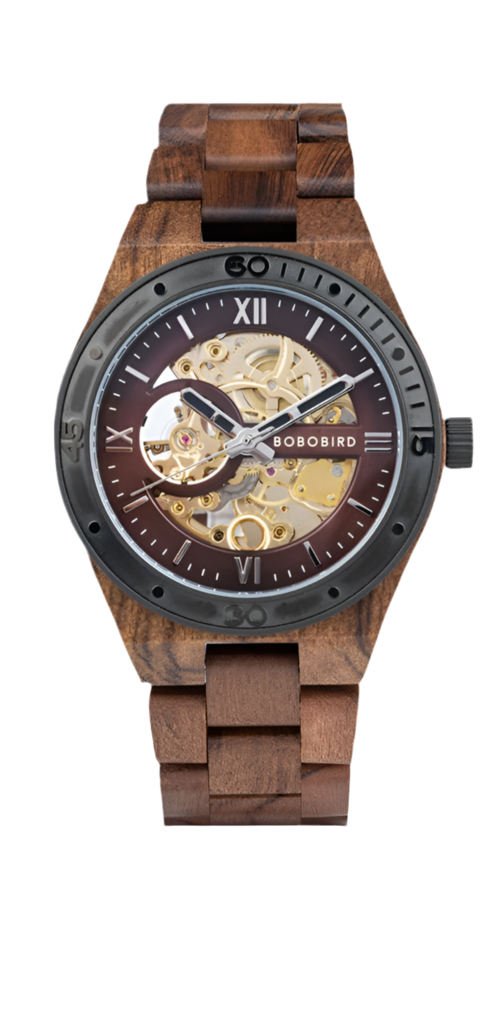 Montre OXIA bois foncé