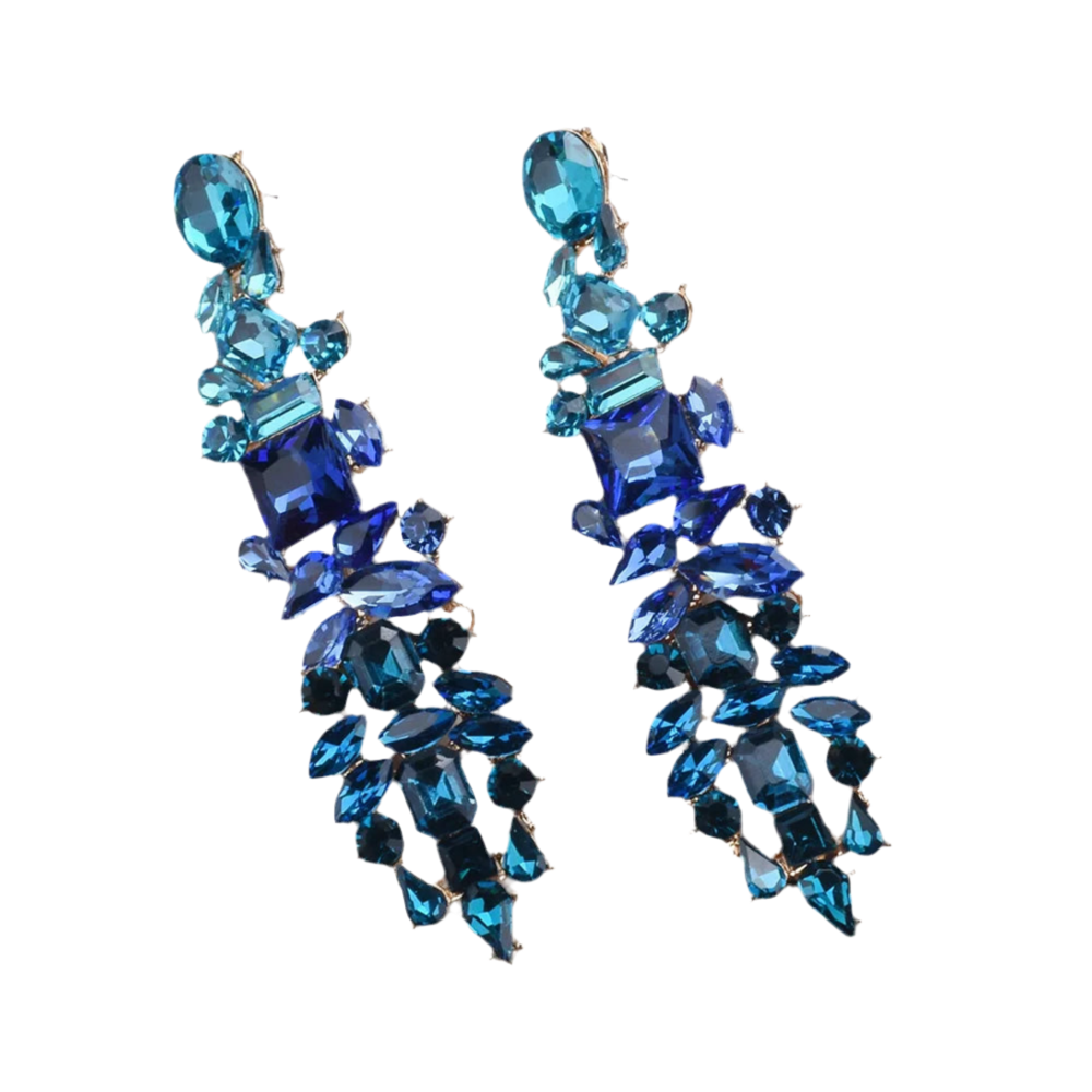 Boucles d'Oreilles ELOINE bleu