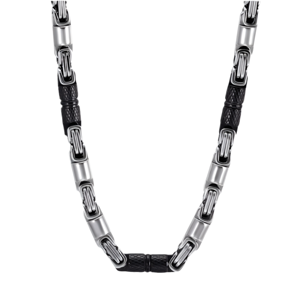 Collier CELSO argent/noir