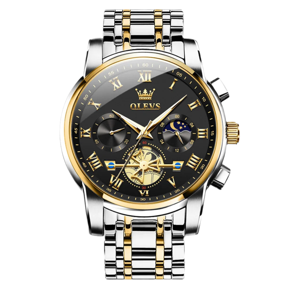 Montre Chrono JERY noir/or
