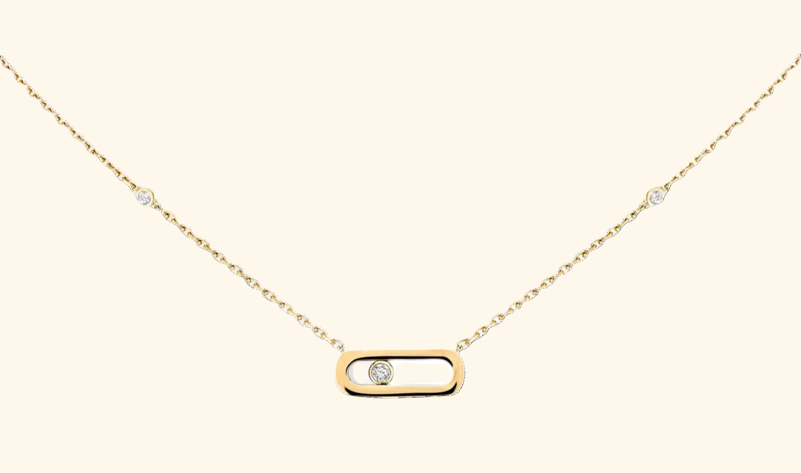 Collier CARRIE or jaune