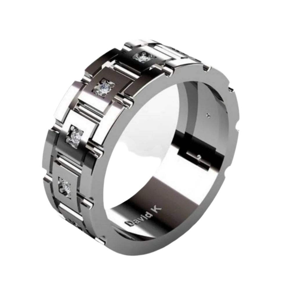 Bague gourmette KUROS