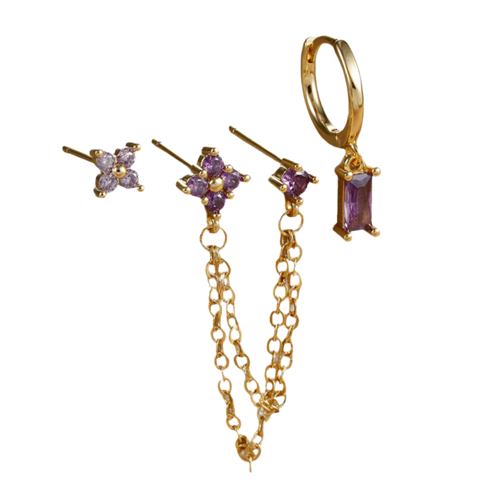 Boucles d'Oreilles 3 pcs LIVIA