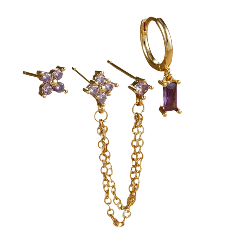 Boucles d'Oreilles 3 pcs LIVIA