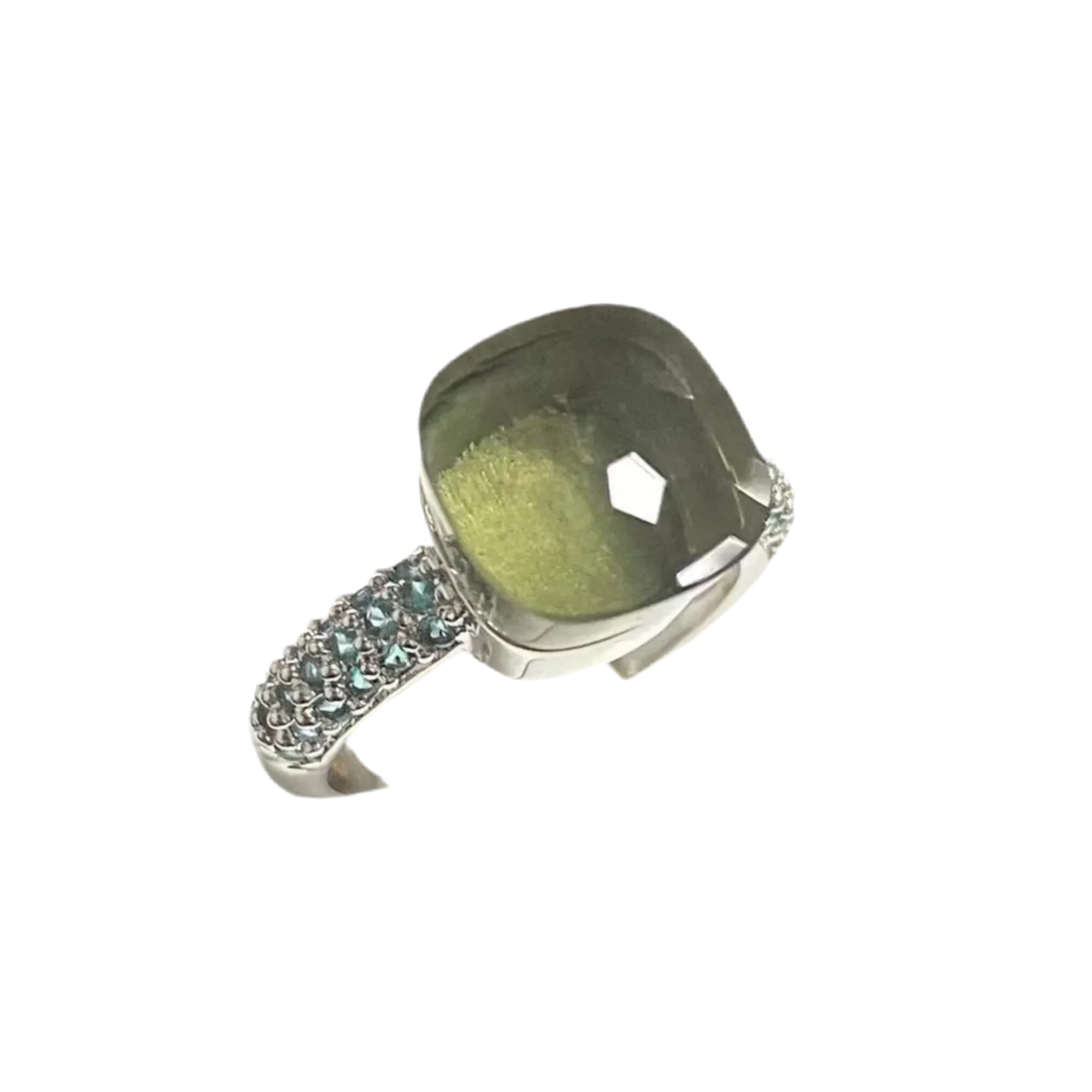 Bague SELENA vert gris