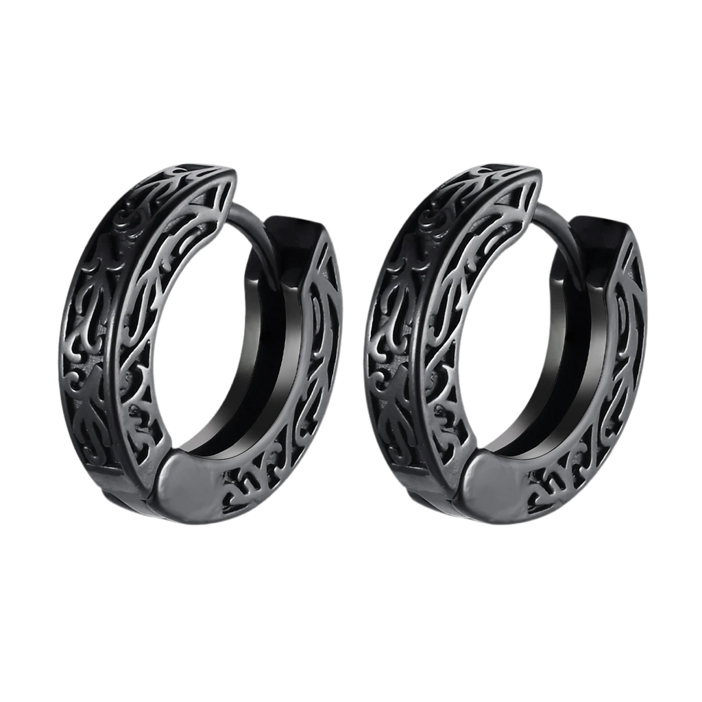 Boucles d'Oreilles KENAN noir