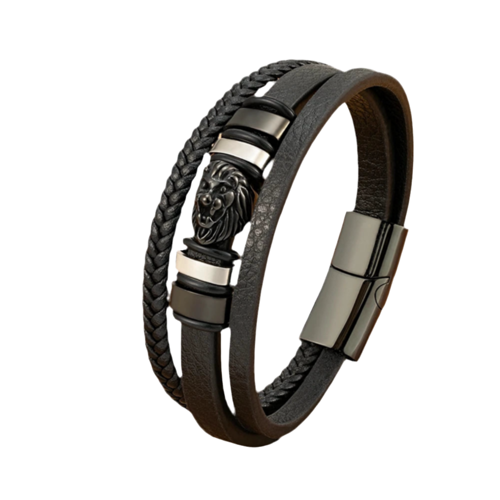 Bracelet ARON noir/argent