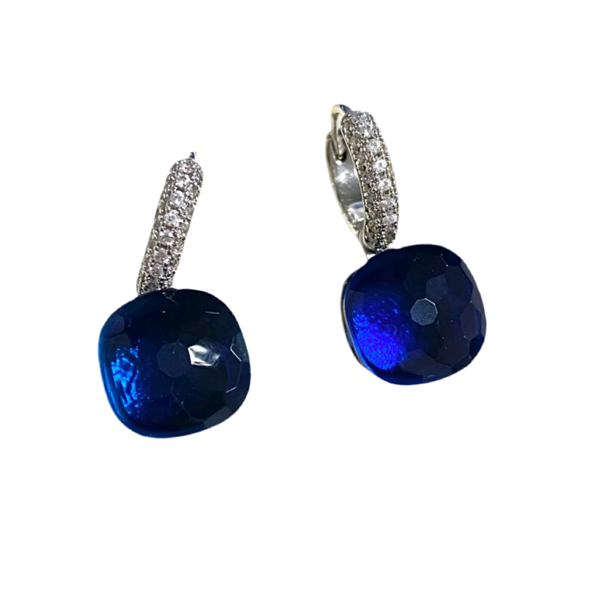 Boucles d'Oreilles LÉNA bleu nuit