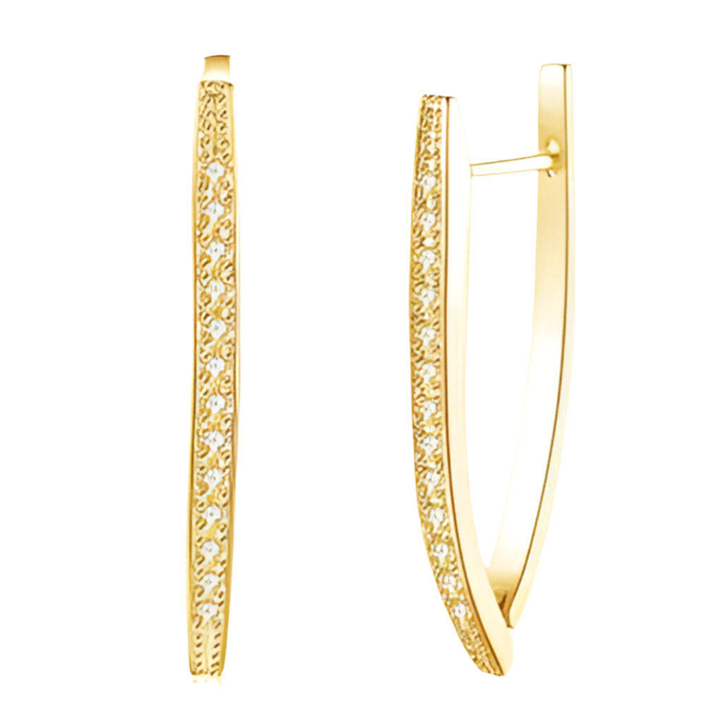 Boucles d'Oreilles ROMY or jaune