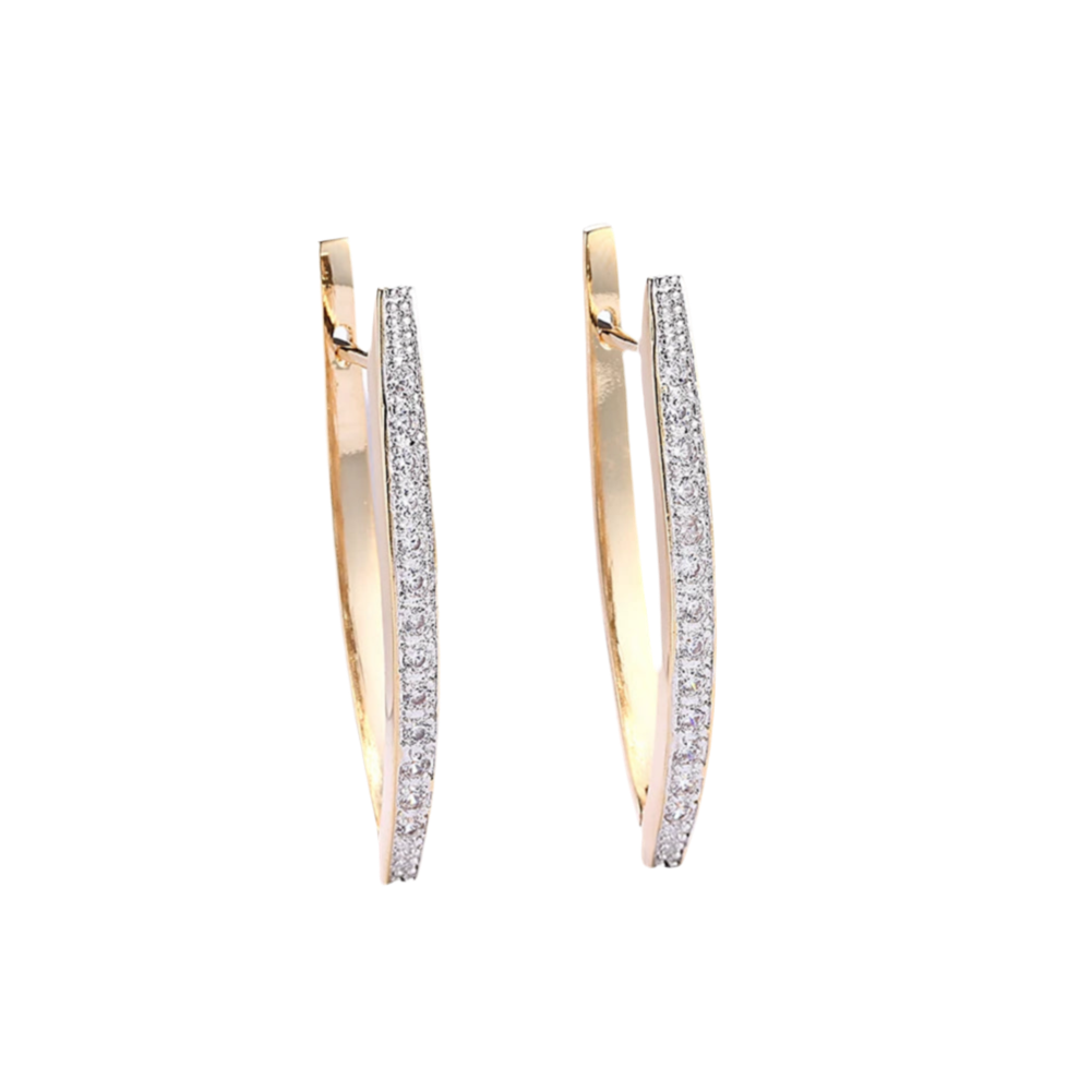 Boucles d'Oreilles ROMY champagne