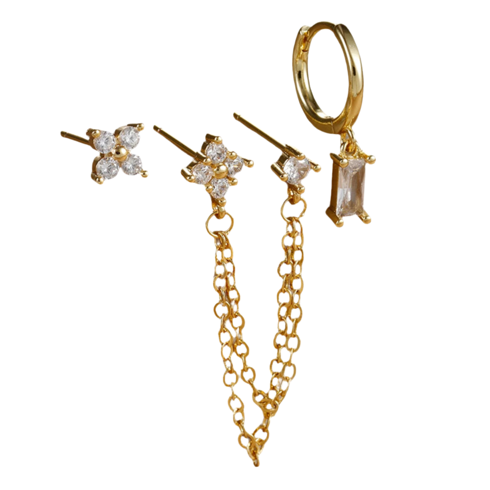 Boucles d'Oreilles 3 pcs LIVIA