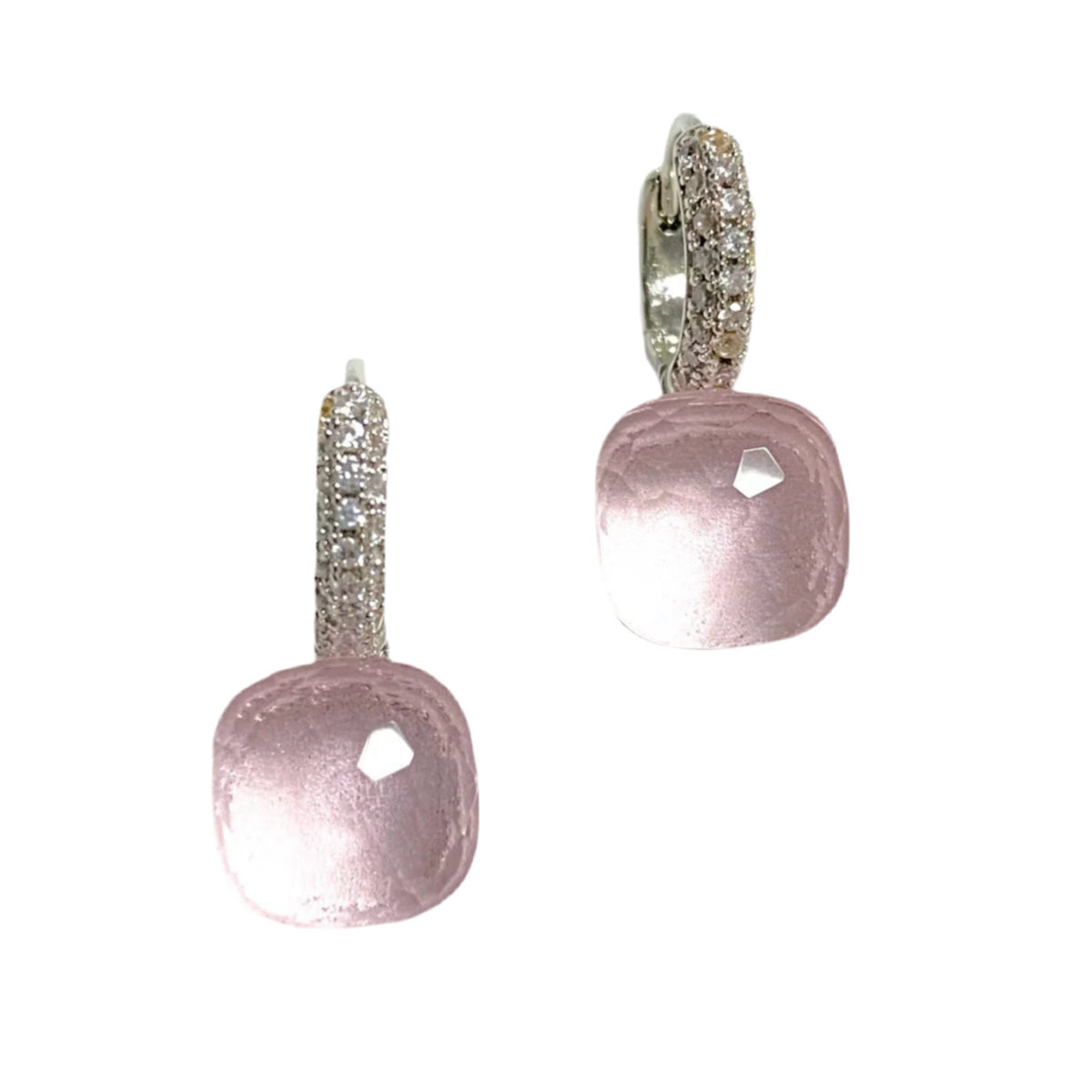 Boucles d'Oreilles LÉNA rose pâle