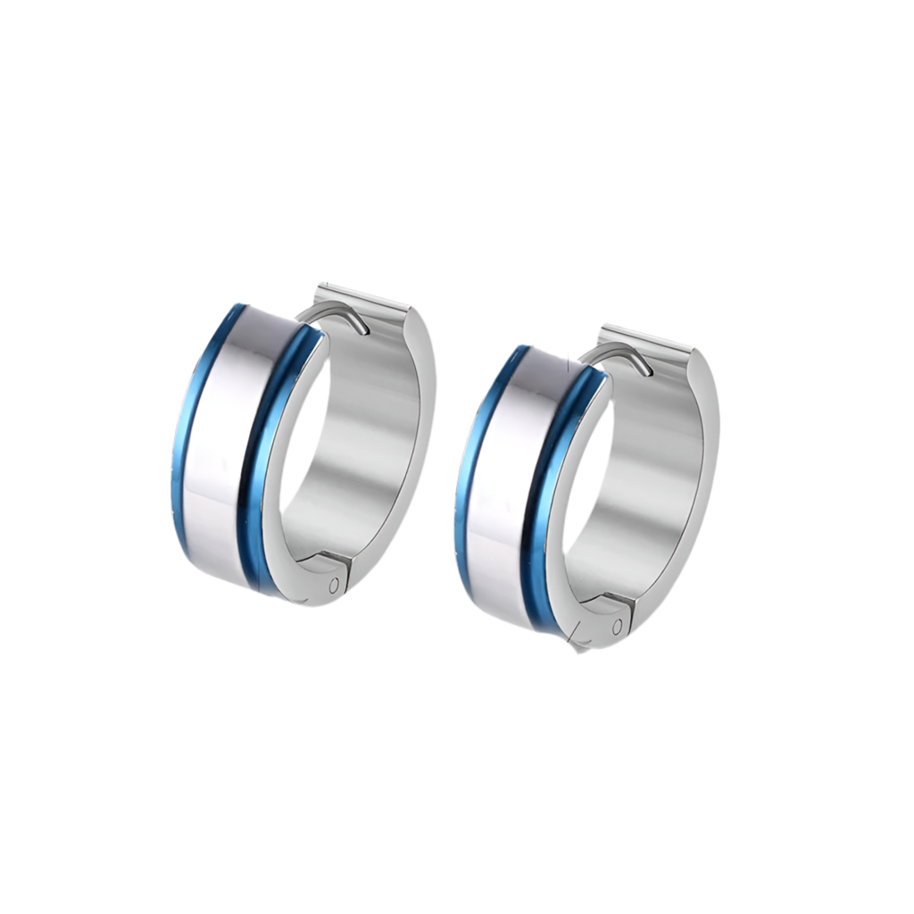 Boucles d'Oreilles KAYS bleu