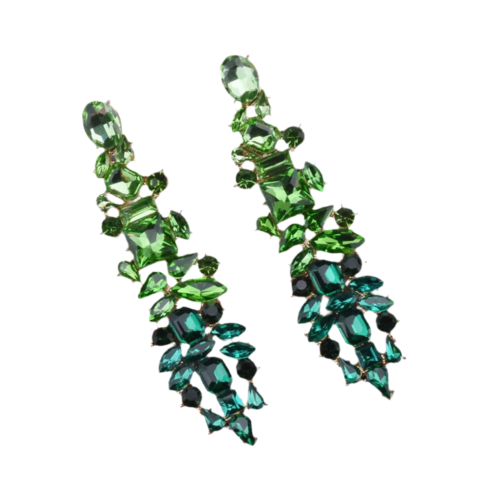 Boucles d'Oreilles ELOINE vert