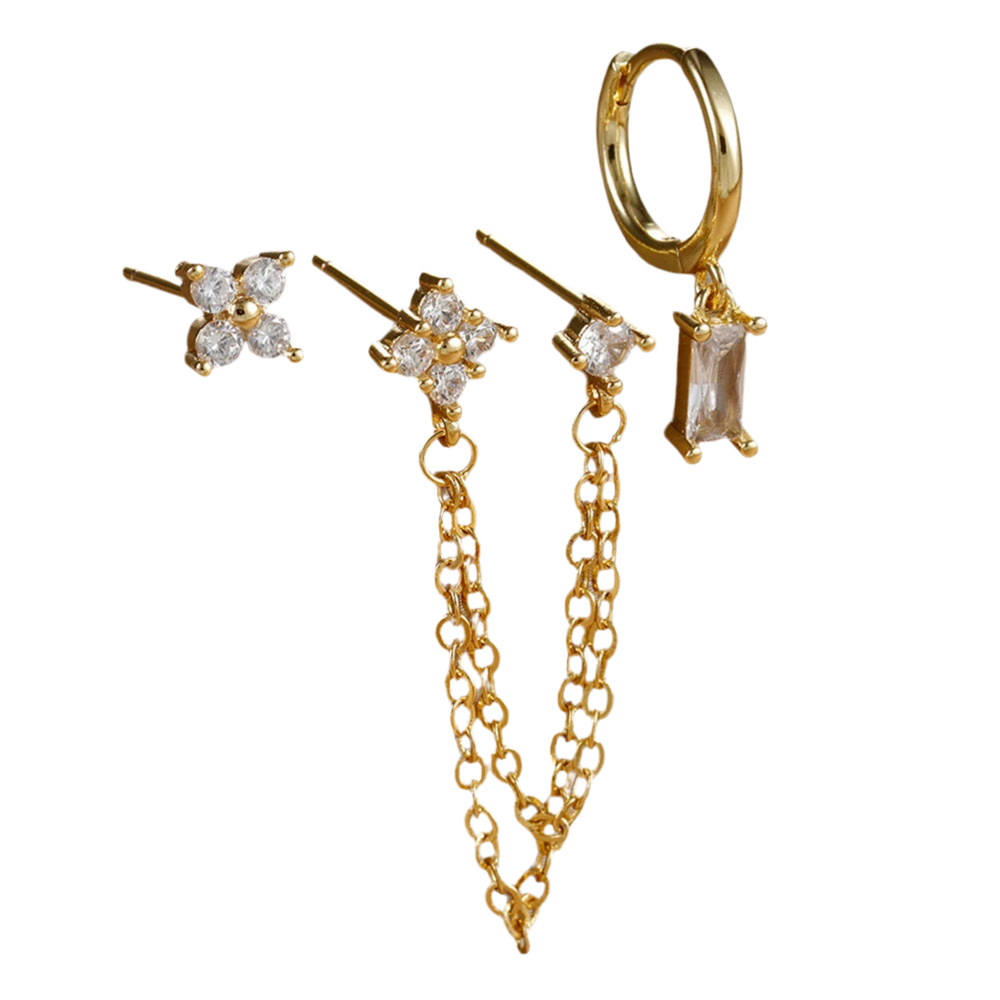 Boucles d'Oreilles 3 pcs LIVIA